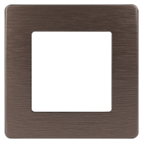 ЭРА Рамка для розеток и выключателей Серия 12 12-5101-13 на 1 пост, Сатин, бронза