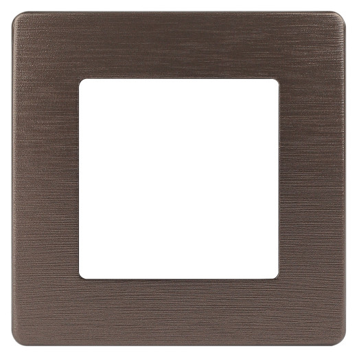 Рамка для розеток и выключателей ЭРА Серия 12 12-5101-13 на 1 пост, Сатин, бронза