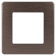 Рамка для розеток и выключателей ЭРА Серия 12 12-5101-13 на 1 пост, Сатин, бронза