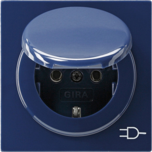 Розетка с з/к и крышкой