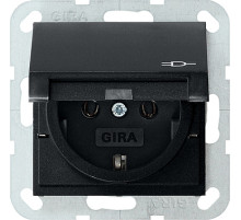 Gira S-55 Розетка с/з 16 A, 250 В с откидной крышкой