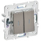 SKANDY Выключ. 2-кл. прох. с инд. 10А SK-V10N никель IEK