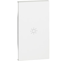 BT Living now Белый Лицевая панель с символом лампа для выключ и переключ 2 мод.