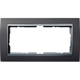 Gira Event Антрацит/Алюминий Рамка 2-ая без перегородки