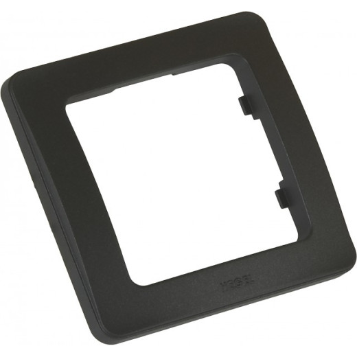 Р401-08 Рамка одноместная, скрытой установки, цвет черный