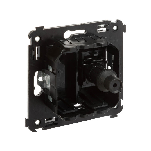 Розетка TV одиночная в стену, Avanti, черный матовый