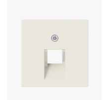 JUNG AS 500 Бежевая Накладка 1-ой наклонной ТЛФ/комп розетки (подходит к серии Ecoprofi)