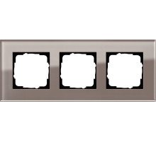 Gira ESP Дымчатое стекло Рамка 3-ая