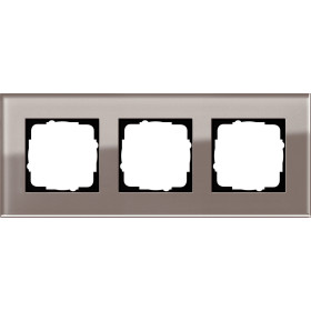 Gira ESP Дымчатое стекло Рамка 3-ая