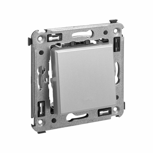 Кнопка одноклавишная в стену, Avanti, закаленная сталь