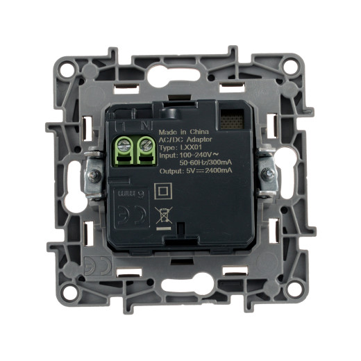 Зарядное устройство USB тип А / тип А - Legrand Etika - 3000мА 15Вт - слоновая кость