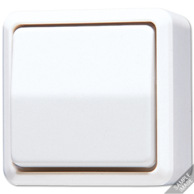 JUNG Выключатель перекрестный для накладного монтажа, слоновая кость