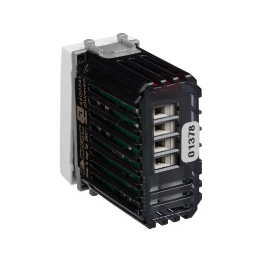 Диммер кнопочный модульный для LED ламп, Avanti, белое облако, 1 модуль