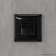 Инвертор двухклавишный в стену, Avanti, черный квадрат