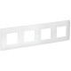 SKANDY Рамка 4-мест. SK-F04W арк. бел. IEK