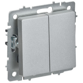 IEK BRITE Алюминий Выключ. 2-кл. перекр. 10А ВС10-2-3-БрА