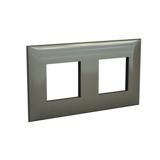 Рамка 2 поста (4 мод.), Avanti, серый жемчуг