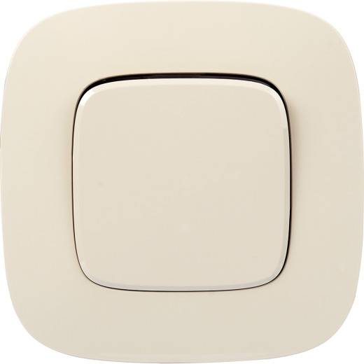 Valena ALLURE.Выключатель 10АХ 250В с лицевой панелью.Безвинтовые зажимы.Слоновая кость