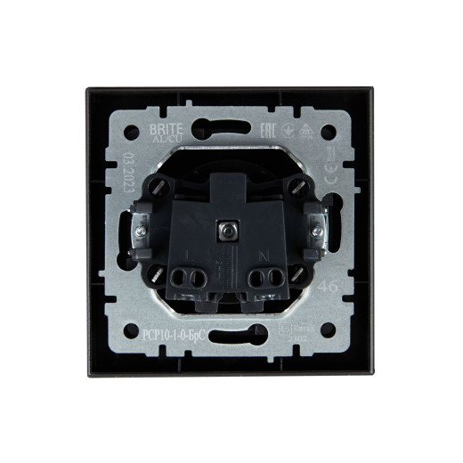 BRITE Роз. без з/к/ш 10А в сб. РСР10-1-0-БрС сталь IEK