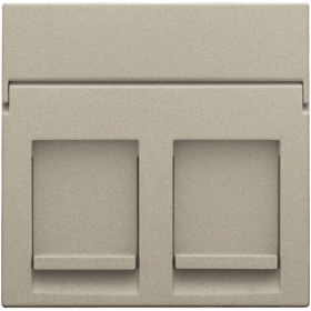 Niko Шампань Накладка на розетку RJx2