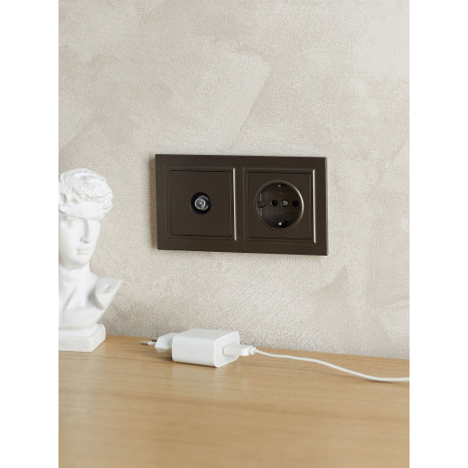 BRITE Рамка 2-мест. IP44 РУ-2-БрТБ-44 бр. IEK