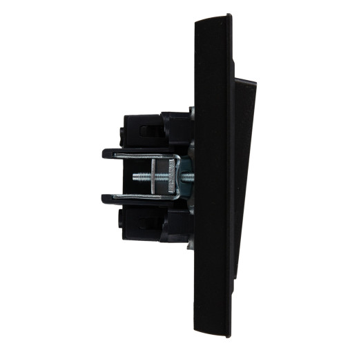 BRITE Выключ. 2-кл. 10А в сб. ВСР10-2-0-БрЧ черн. IEK