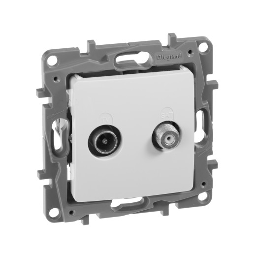 Розетка TV-SAT - Legrand Etika - двухкабельная - белый