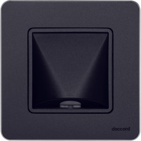 Legrand/Daccord INSPIRIA Антрацит Вывод кабеля с зажимом для крепления.