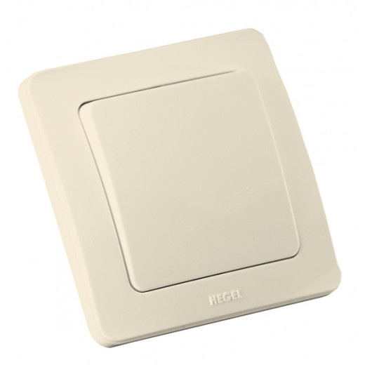 ВС10-361-01 Переключатель скрытой установки, одноклавишный, цвет слоновая кость