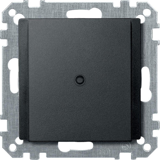 MERTEN ЦЕНТР.ПЛАТА с отверстием д/кабеля телефонного разъема, АНТРАЦИТ, SM