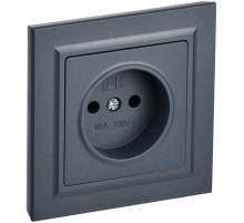 IEK BRITE Маренго Розетка без з/к/ш 10А в сборе РСР10-1-0-БрМ
