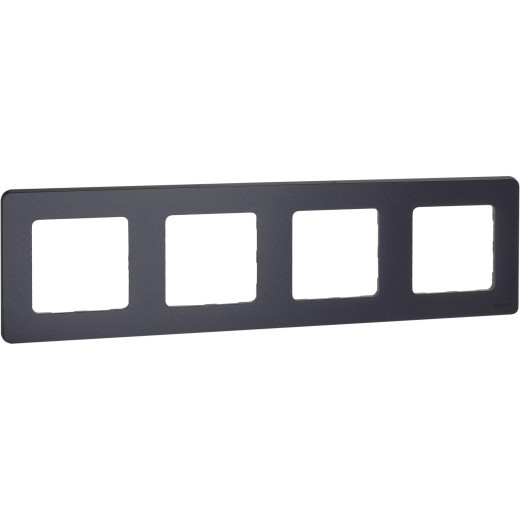 Рамка 4 поста - Legrand/Daccord Inspiria - антрацит