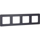 Рамка 4 поста - Legrand/Daccord Inspiria - антрацит