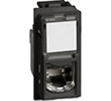 BT Living now Черный Механизм Розетка компьютерная RJ45 cat6a STP 1 мод.