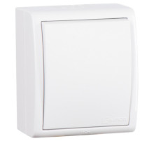 Simon 15 Aqua Белый Выключатель 1-клавишный с подсветкой наружный, IP54