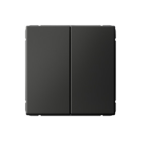 Systeme Electric ArtGallery Базальт Выключатель 2-клавишный, 10АХ, механизм, быстрозажим. клем.