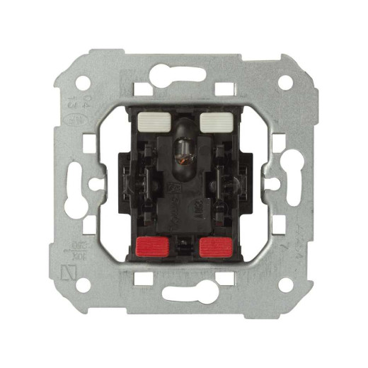 Simon 75 Мех Выключатель перекрёстный 1-клавишный с подсветкой