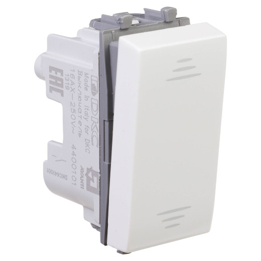 Выключатель модульный, Avanti, белое облако, 1 модуль