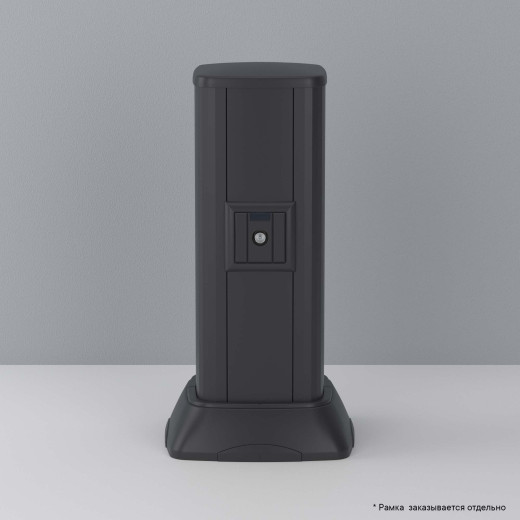 Розетка TV оконечная в стену, Avanti, черный матовый