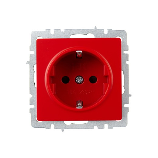 BRITE Роз. с з/к/ш 16А РС14-1-0-БрК красн. IEK