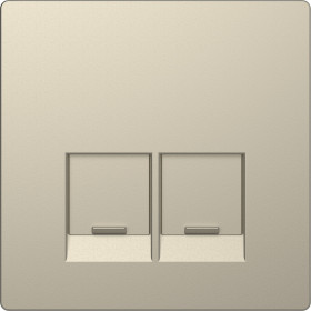 Schneider Electric Merten D-Life Сахара Накладка центральная для 2-х модульных разъемов, пол. д/надписи