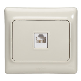 Legrand Kaptika Бежевый Розетка ТЛФ 1-я.