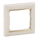 Рамка 1 пост - Legrand Valena - слоновая кость/золотой штрих
