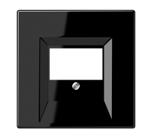 JUNG LS 990 Черная Накладка розетки ТАЕ,моно/стерео-аудиорозетки, комбинированной вставки