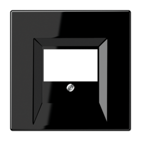 JUNG LS 990 Черная Накладка розетки ТАЕ,моно/стерео-аудиорозетки, комбинированной вставки