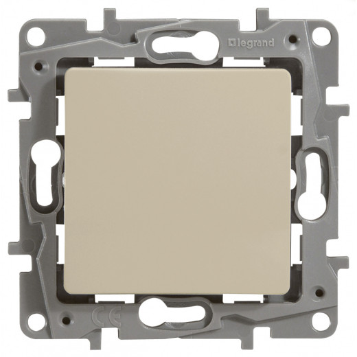 Выключатель одноклавишный - Legrand Etika - 10А 250В безвинтовые зажимы - слоновая кость