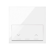 Simon 100 Белый глянец Кит 1 пост, фронт. 1 рамка «минимум» + 1 клавиша жалюзи