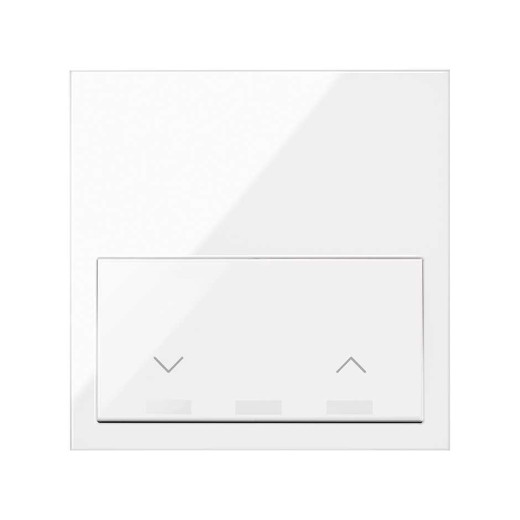 Simon 100 Белый глянец Кит 1 пост, фронт. 1 рамка «минимум» + 1 клавиша жалюзи