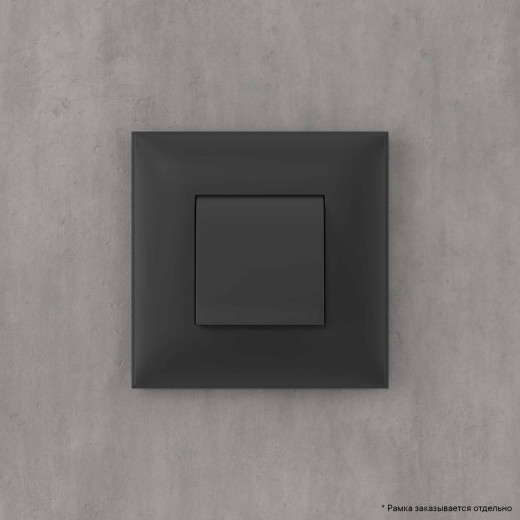 Вывод кабеля из стены, Avanti, черный матовый