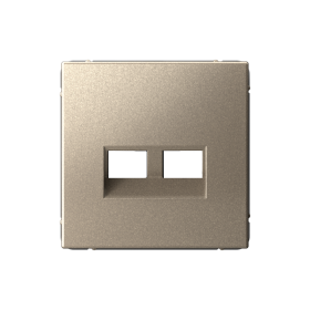 Systeme Electric ArtGallery Шампань Накладка двойная для информационных функций типа Keystone